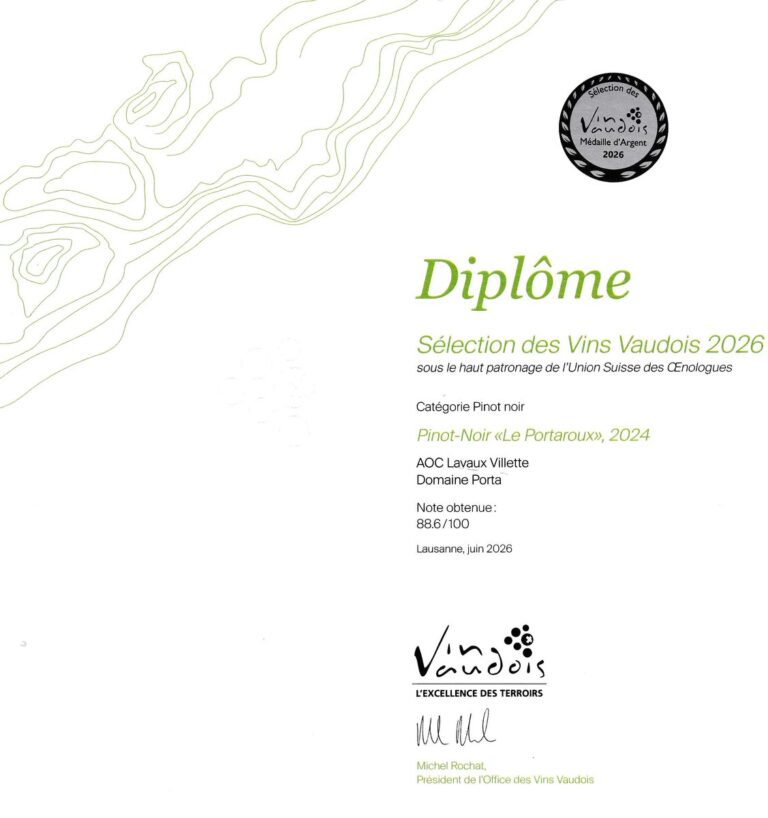 Médaille d’argent — Villette – Le Portaroux 2024, Domaine Porta